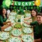 St. Patrick's Day Party Supplies -Irish Shamrock Decorations Set with "LUCKY" Banner, Plates, Cups, Napkins, Balloons, Garland for St. Patrick's Day Party Decorations, Irish Themed Party Decorations
